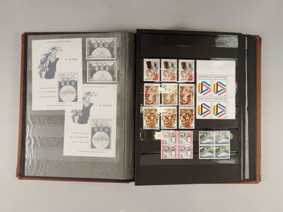Suite of four stamp albums, mainly Belgian:...
