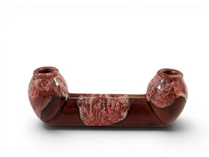 Set of twelve glazed ceramic knife holders
L....
