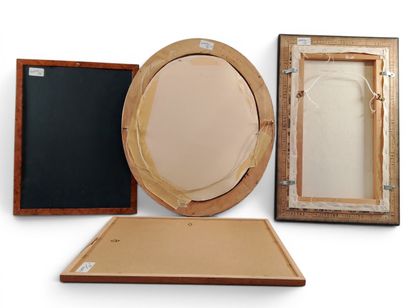 Set of four wooden or wood-effect frames,...