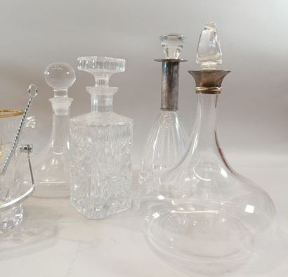 A collection of carafes made of ordinary...