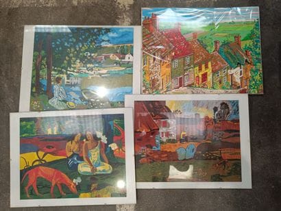 Lot consisting of four mirrors, a small collection...
