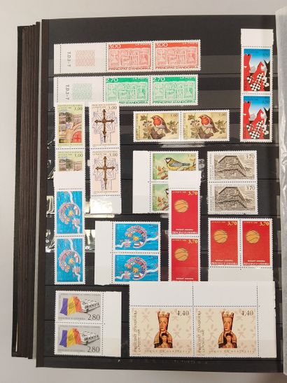 Suite of eight stamp albums, mainly Monaco:...
