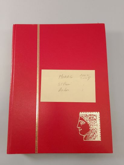 Suite of eight stamp albums, mainly Monaco...