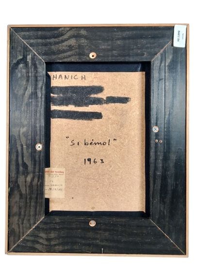 Davos HANICH (1922–1987)
B-flat Minor – 1963
Oil...