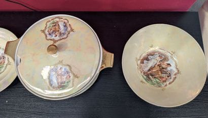 LIMOGES and Miscellaneous
Two sets of pearlescent...