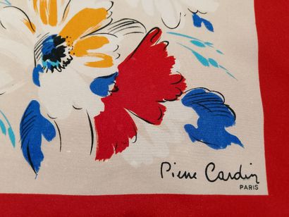 Set of nine scarves in silk, cotton, and...