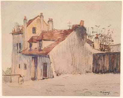 P. DAMS - 20th-Century School.
View of an...