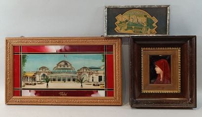 Set of three framed pieces, including:
-...