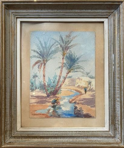 Early 20th-century Orientalist school. 
Landscape...