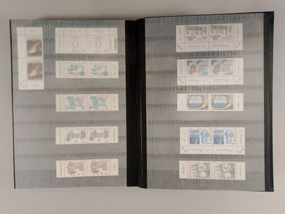 Suite of eight stamp albums, mainly Monaco:...