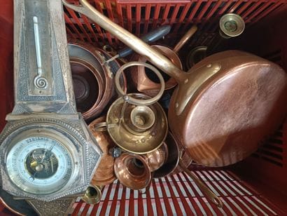 Lot consisting of a copper set, *Le Grand...