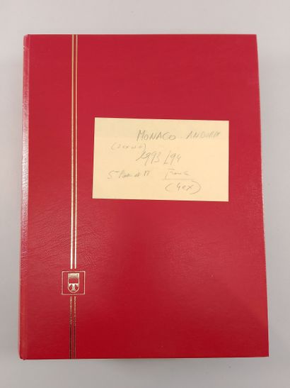 Suite of eight stamp albums, mainly Monaco...