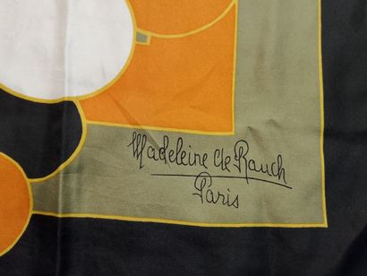 Set of nine scarves in silk, cotton, and...