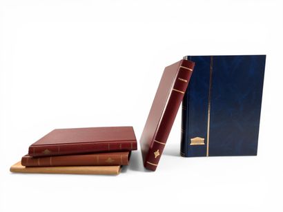 Suite of four stamp albums, mainly Belgian:...