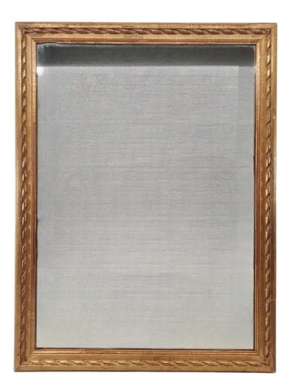 Two decorative gilded wood mirrors 
H: 89.5...