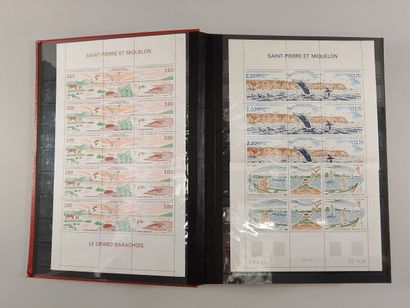 Suite of eight stamp albums, mainly Monaco...