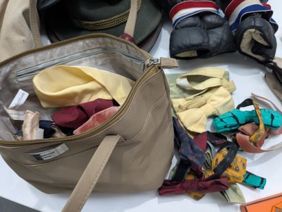 Hermès tie and various fashion items, including...