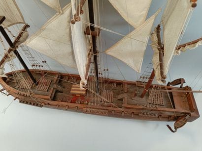 Wooden model of a three-masted ship
20th...