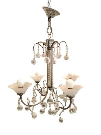 Reunion of two chandeliers: 
- Electrified...