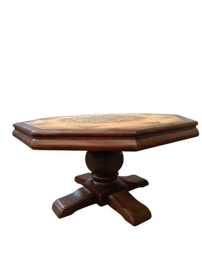 VALLAURIS - Wooden coffee table with a top...