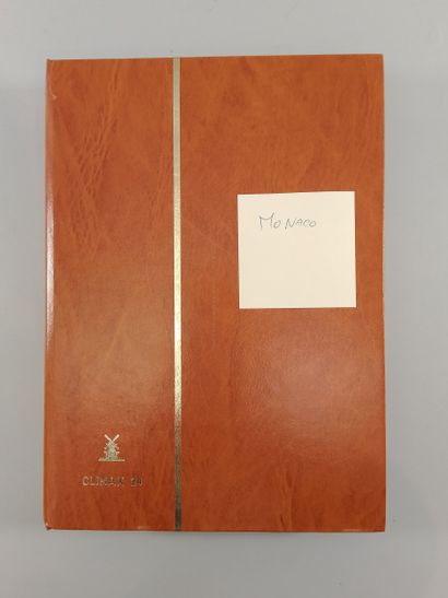 Suite of eight stamp albums, mainly Monaco:...