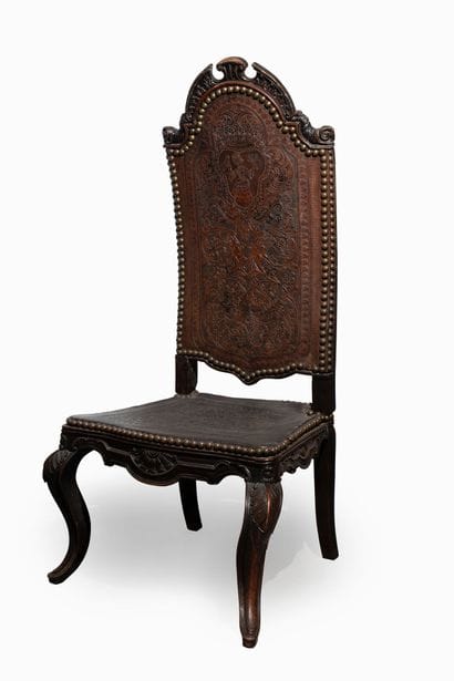 PORTUGAL - 18th century
Pair of carved wood...