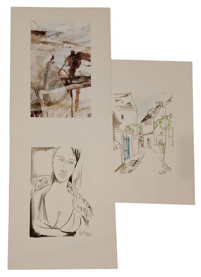 A series of three graphic works: 
- 20th-Century...