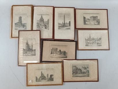 Large collection of prints and framed engravings,...