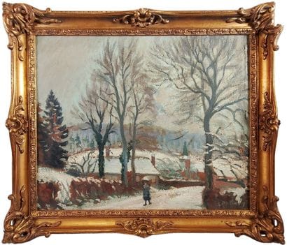 20th century French school. 
Animated Snow...