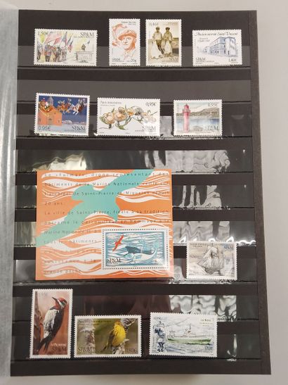 Suite of eight stamp albums, mainly Monaco:...