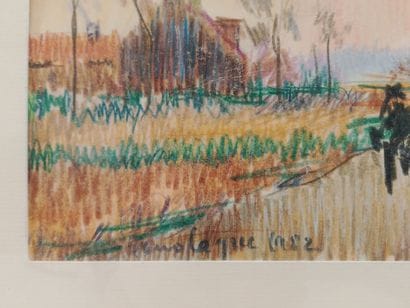 Georges FERRO LAGRÉE (born 1941)
River bank
Pencil...