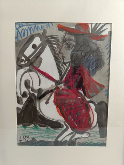 Pablo Picasso (1881–1973), after: 
“Cavalière”
Set...