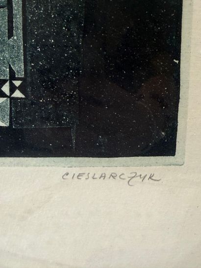 Adolphe CIESLARCZYK (1916-2024)
Composition
Color...