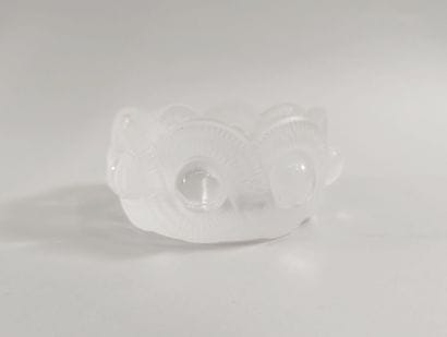 LALIQUE France - Coupelle model GAO
Moulded-pressed...