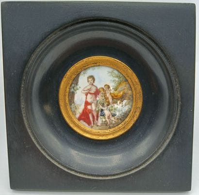 18th-Century French School 
A charming miniature...