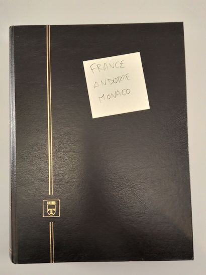 Suite of eight stamp albums, mainly Monaco:...