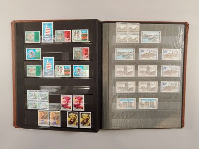 Suite of four stamp albums, mainly Belgian:...