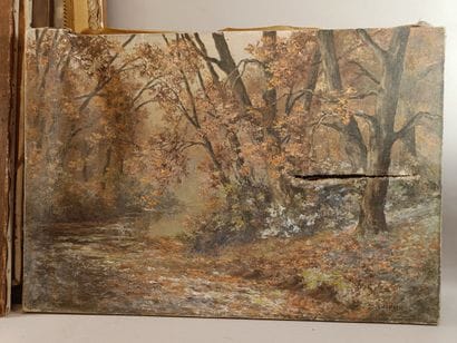 André COUCHET 20th century.
La Coursive 
Oil...