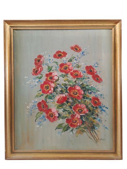 Set of paintings, frames, and posters: 

20th-century...