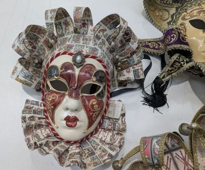 Set of three carnival masks 

Please request...
