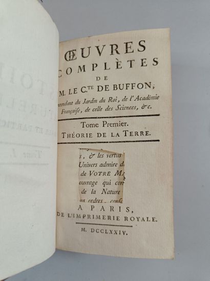 BUFFON - Complete Works, in 13 volumes, 1774.
Available...