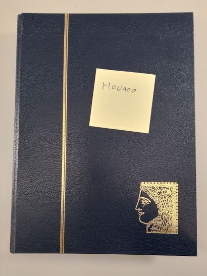 Suite of eight stamp albums, mainly Monaco:...