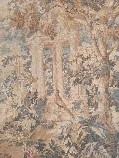 Large modern tapestry, 
Forest with a Waterfall...