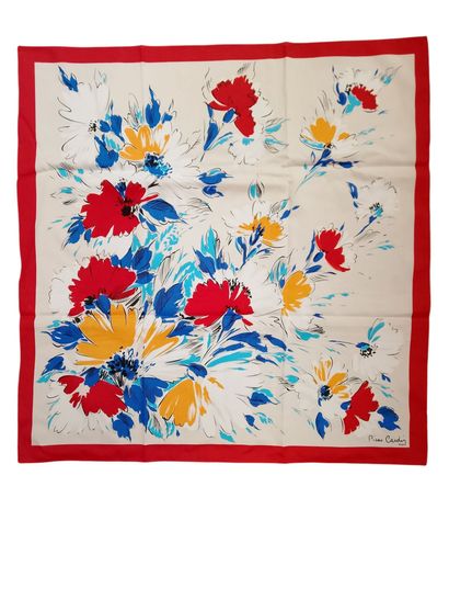 Set of nine scarves in silk, cotton, and...