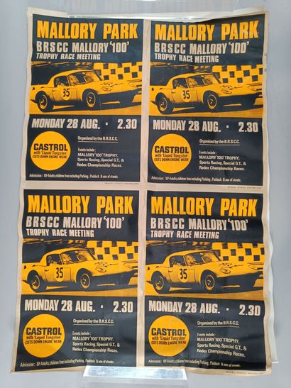 Small collection of posters featuring cars...