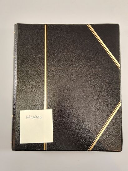 Suite of eight stamp albums, mainly Monaco:...