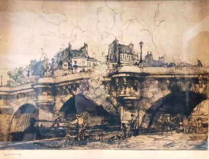 Armand COUSSENS (1881/1935)
Le pont neuf
Etching...