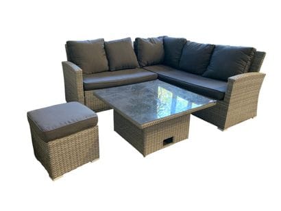 Garden furniture set consisting of a bench...
