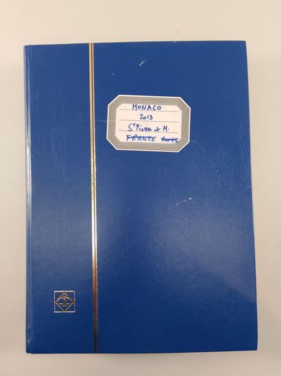 Suite of eight stamp albums, mainly Monaco...