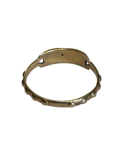 Bague en or jaune 18K poinçon tête d'aigle...